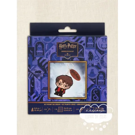 Kit punto de Cruz Llavero Harry Potter DMC