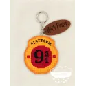 Kit punto de Cruz Llavero Harry Potter Plataforma 9 ¾ DMC