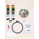 Kit Punch Needle Harry Potter Coche volador DMC