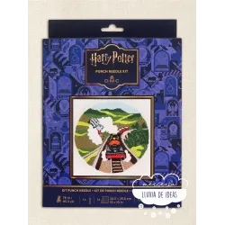 Kit Punch Needle Harry Potter Coche volador DMC