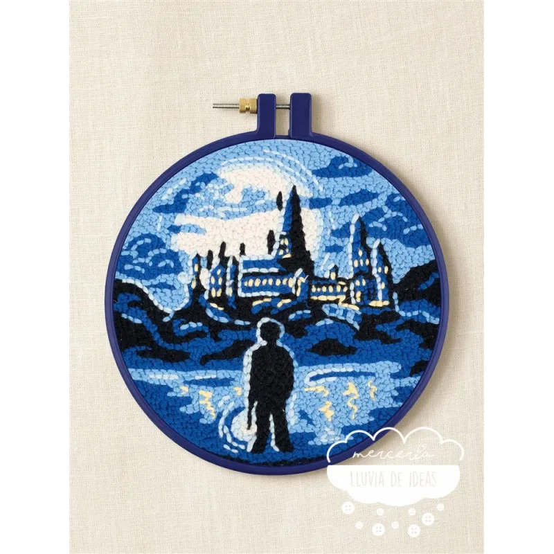 Kit Punch Needle Harry Potter Castillo de Hogwarts DMC