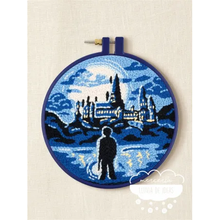 Kit Punch Needle Harry Potter Castillo de Hogwarts DMC