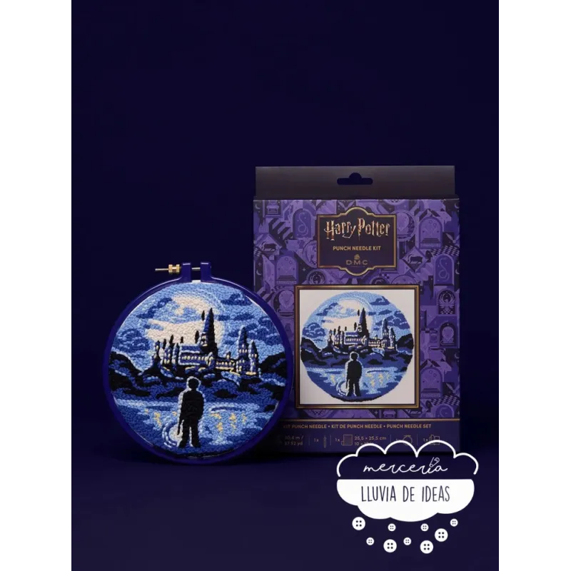 Kit Punch Needle Harry Potter Castillo de Hogwarts DMC