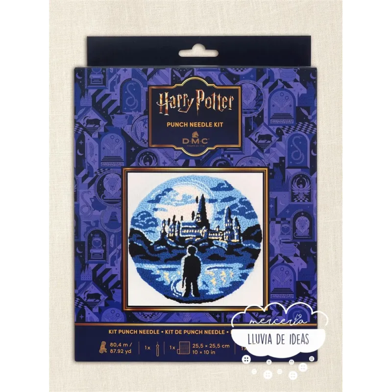 Kit Punch Needle Harry Potter Castillo de Hogwarts DMC