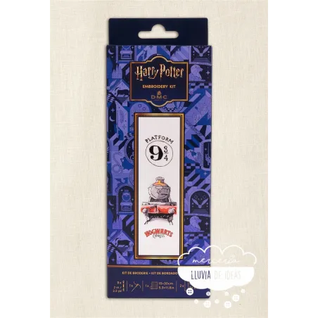 Kit iniciación bordado Harry Potter Marcapáginas Hogwarts Express DMC