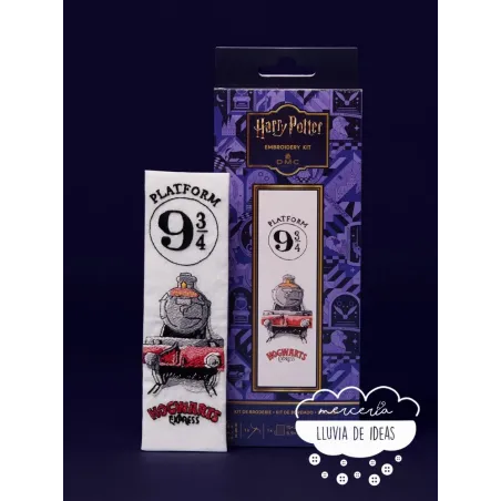 Kit iniciación bordado Harry Potter Marcapáginas Hogwarts Express DMC