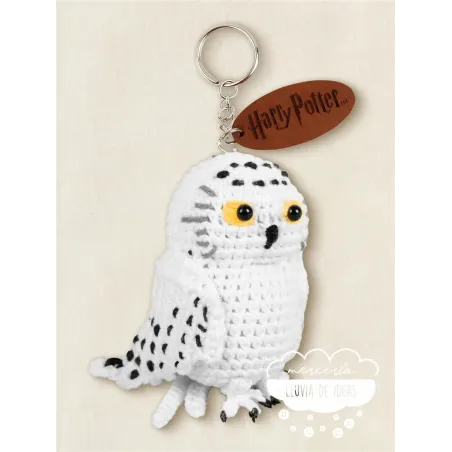 Kit Amigurumi Llavero Hedwig - Harry Potter DMC