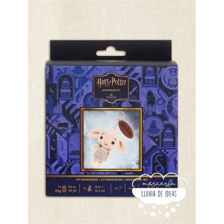 Kit Amigurumi Llavero Dobby - Harry Potter DMC