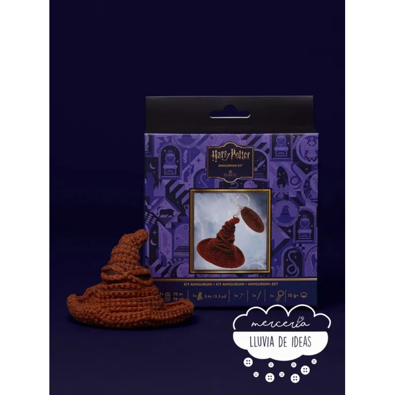 Kit Amigurumi Llavero Sombrero Seleccionador - Harry Potter DMC