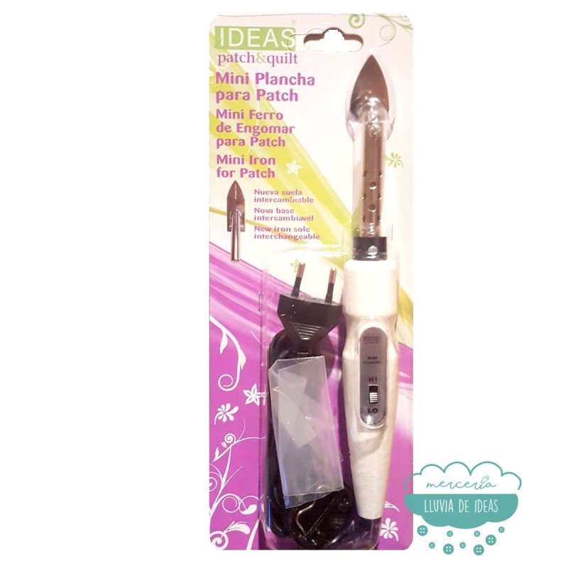 Mini plancha con mango para patchwork o costura
