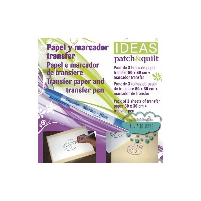 Papel y marcador transfer - Ideas