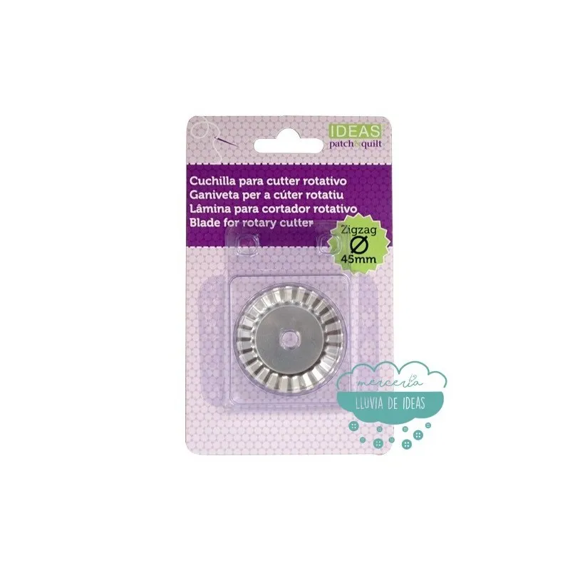 Cuchilla zigzag para cúter rotatorio 45 mm. Ideas Patch & quilt