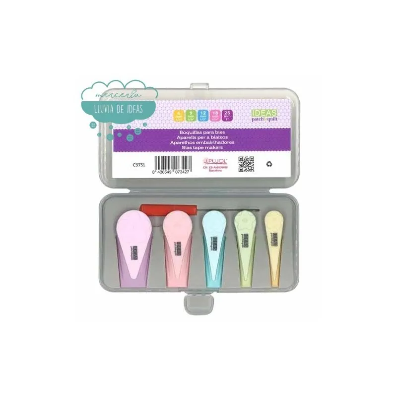 Set de boquillas para bies colores pastel