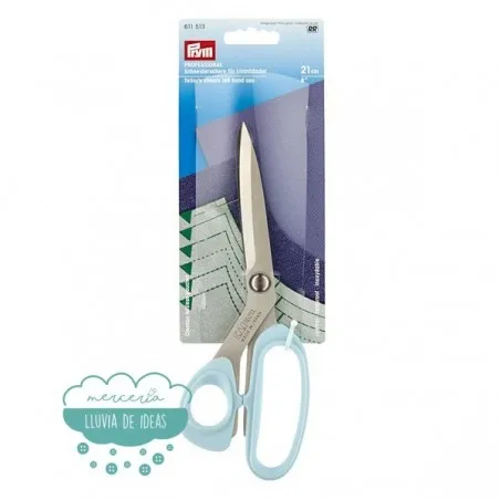 Tijeras para zurdos de costura profesional Prym - Tono mango gris 8"