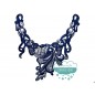 Aplicación bordada tipo cuello - Serie Blue Aplicación bordada tipo cuello - Serie Blue