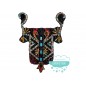 Cuello étnico bordado con abalorios y piedras - Serie Bolivia Cuello étnico bordado con abalorios y piedras - Serie Bolivia