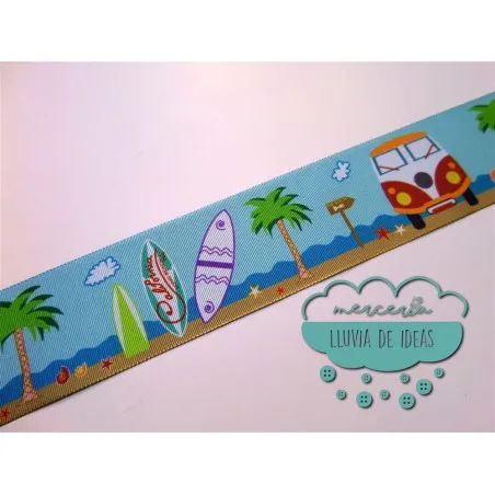 Cinta de falla estampada - California