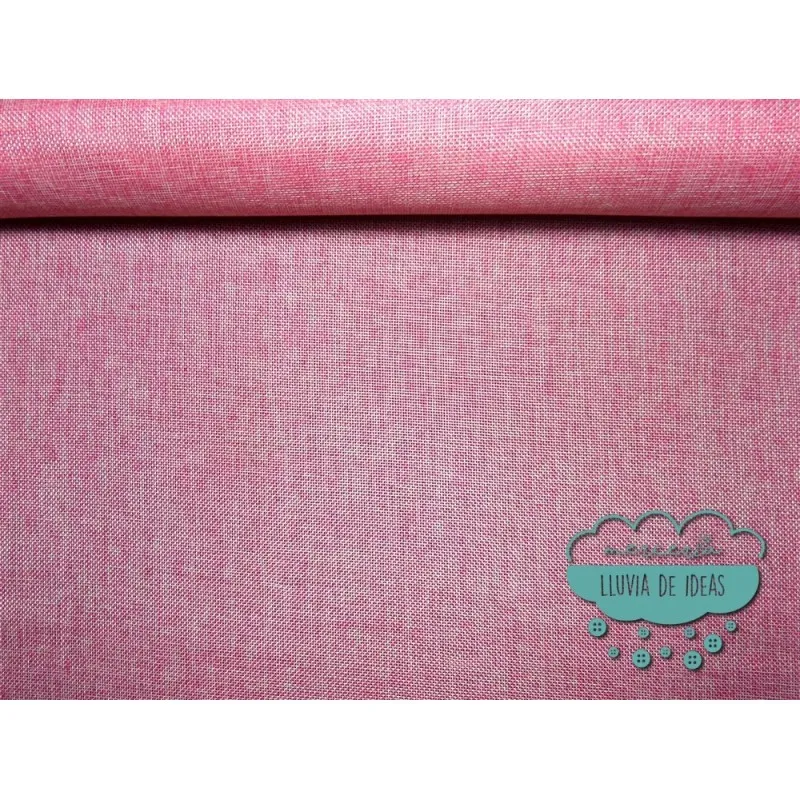 Tejido de yute - Color fucsia jaspeado Mercería Lluvia de Ideas