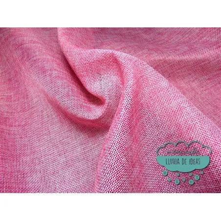 Tejido de yute - Color fucsia jaspeado