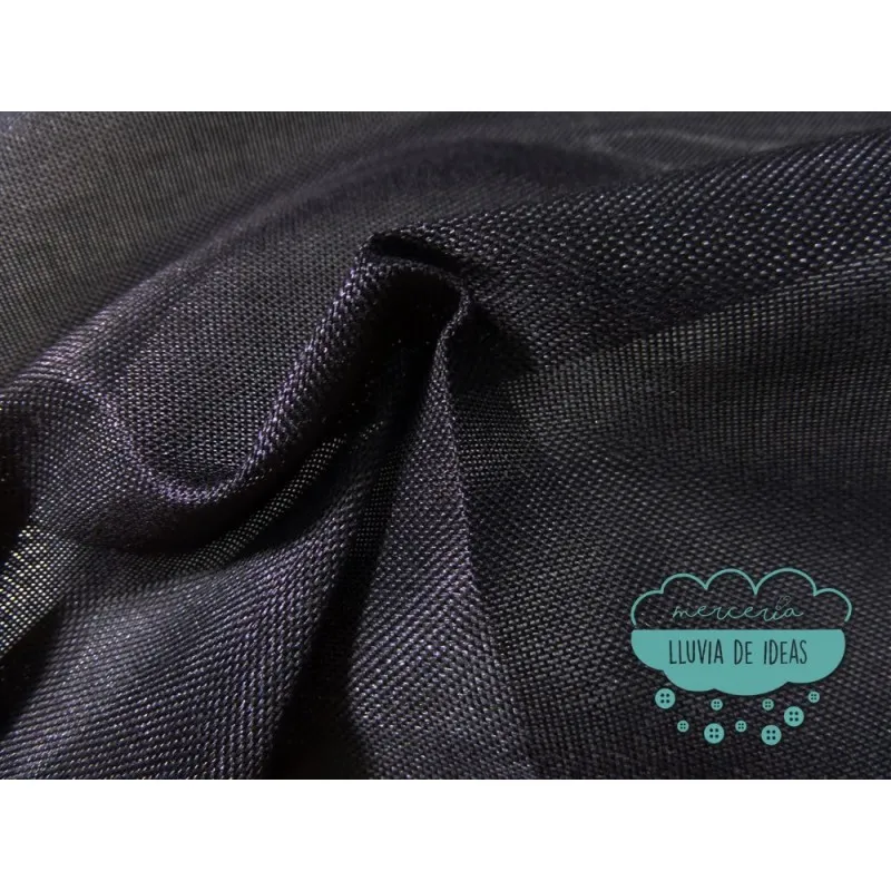 Tejido de yute - Color negro Mercería Lluvia de Ideas