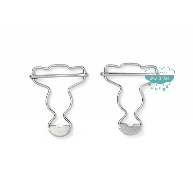 Hebillas para peto plateadas 40 mm. - Prym Prym