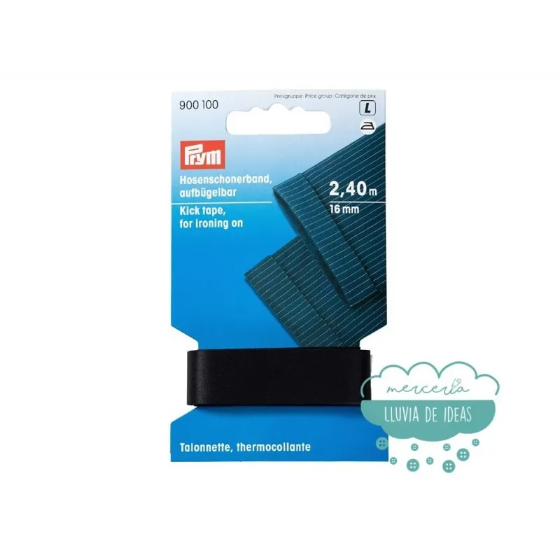 Cinta termoadhesiva para dobladillos color negro - Prym Prym