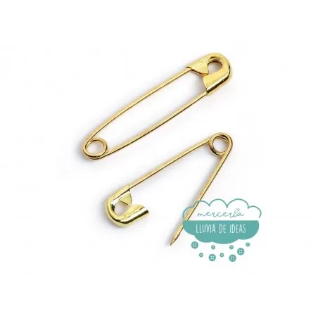 Pack de 30 imperdibles de latón varias medidas - Prym