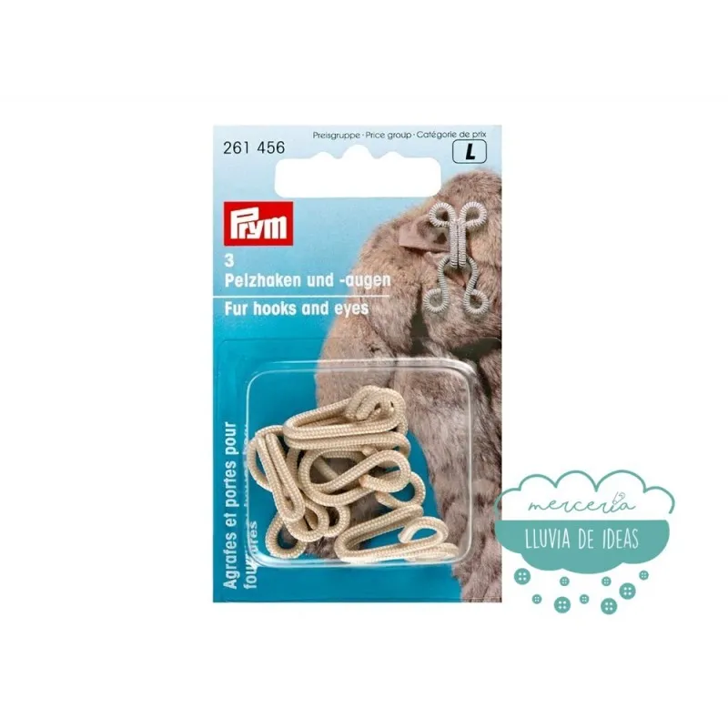 Corchetes para abrigos de pieles - Color gris