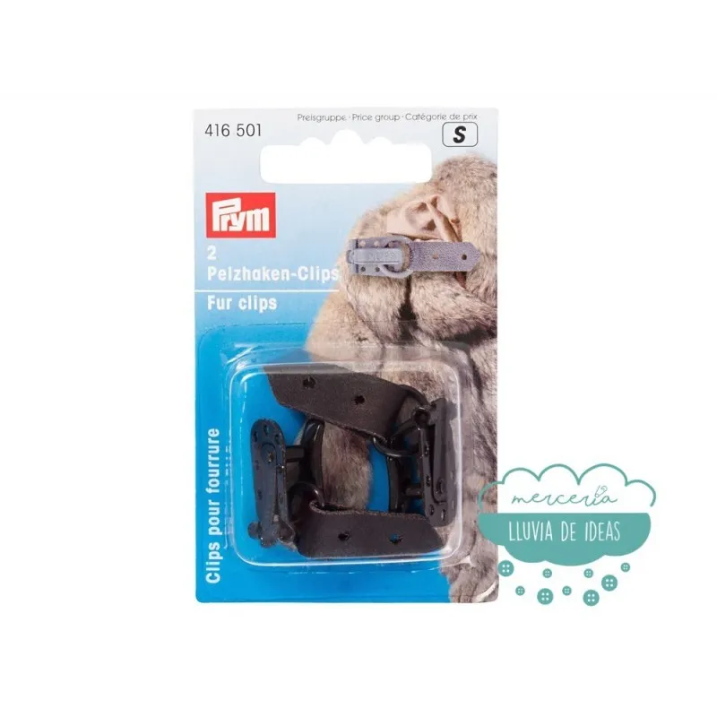 Clips para peletería - Color marrón Mercería Lluvia de Ideas