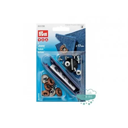 Botones metálicos cobre de estrellas para vaquero - Prym