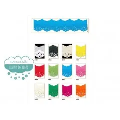 Puntilla de algodón bordada 23 mm. - Serie Mariela