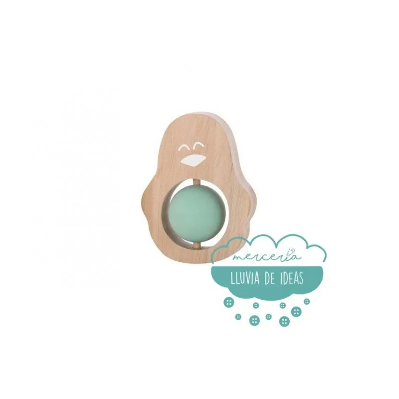 Mordedor ecológico Nature Toy - Serie Pingüino (Disponible color azul)