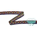 Goma elástica estampada étnica 25 mm. multicolor - Prym Mercería Lluvia de Ideas