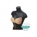 Sujetador push up copa adhesiva con cordones