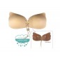 Sujetador push up copa adhesiva con cordones Sujetador push up copa adhesiva con cordones