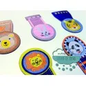 Parches tejidos termoadhesivos - Medallas infantiles de animales
