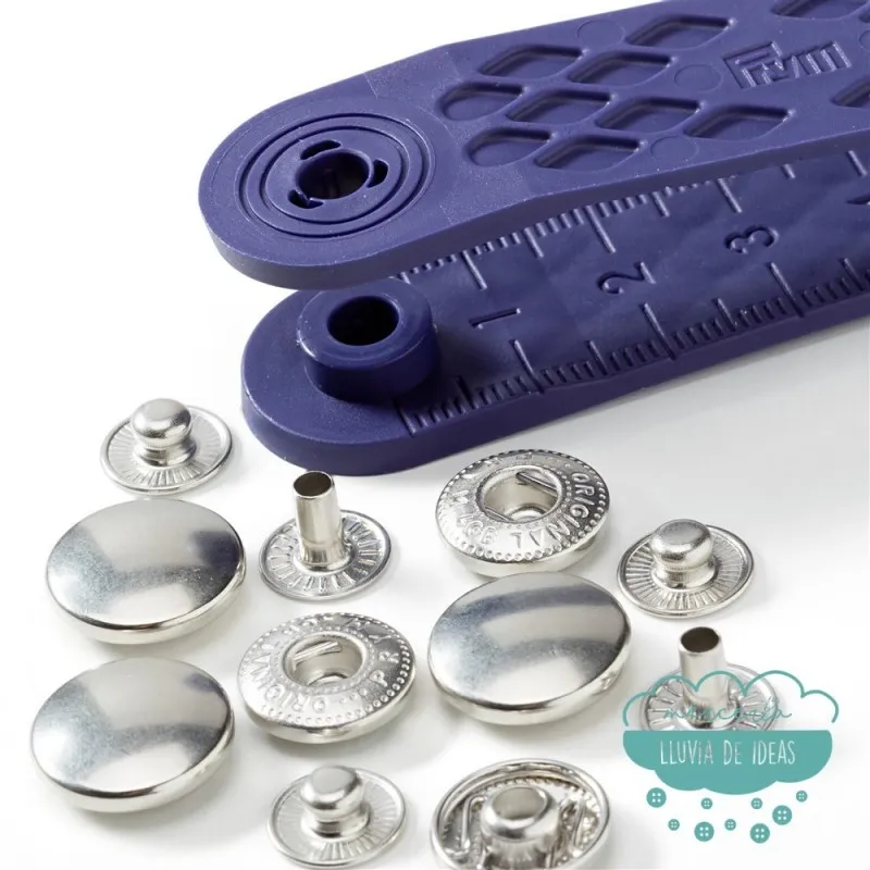 Botones de presión o snaps 'Anorak' 12 mm. plata - Prym