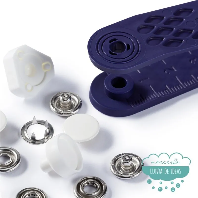 Botones De Presión O Snaps 'Jersey' 12 Mm. Blanco - Prym