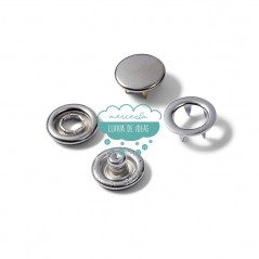 Botones de presión o snaps 'Jersey' 10 mm. plata - Prym