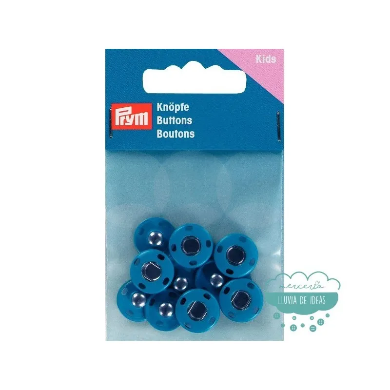 Botones de presión o snaps metálicos Kids azulón - Prym Mercería Lluvia de Ideas