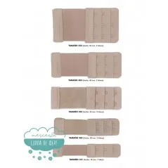 Alargador para sujetador adaptable beige claro