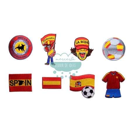 Parches bordados termoadhesivos - Selección española de fútbol