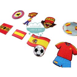 Parches bordados termoadhesivos - Selección española de fútbol
