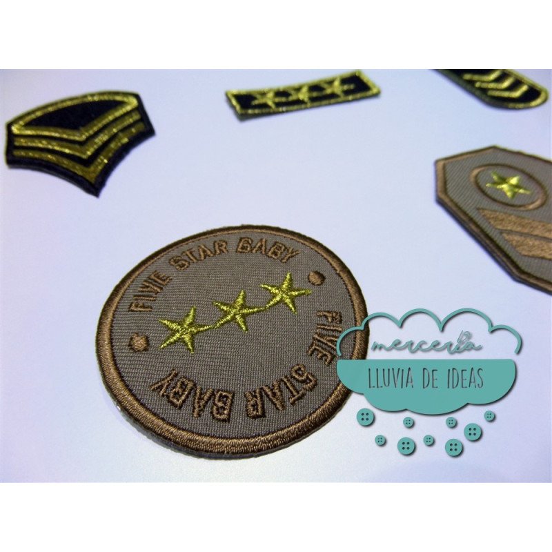 Parches bordados termoadhesivos - Colección ejército militar
