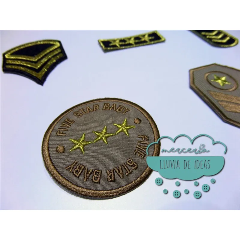 Parches bordados termoadhesivos - Colección ejército militar