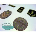 Parches bordados termoadhesivos - Colección ejército militar