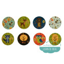Coderas / Rodilleras termoadhesivas estampadas - Serie Bosque Animado