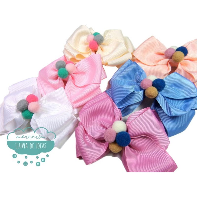 Lazo con goma - Serie Candy colores pastel