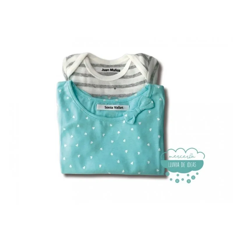 Etiquetas personalizadas de coser para ropa Mercería Lluvia de Ideas