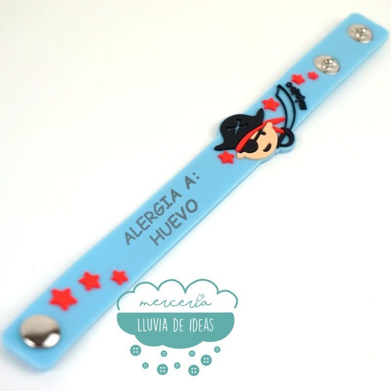 Pulsera alergias / intolerancias - Hada y Pirata